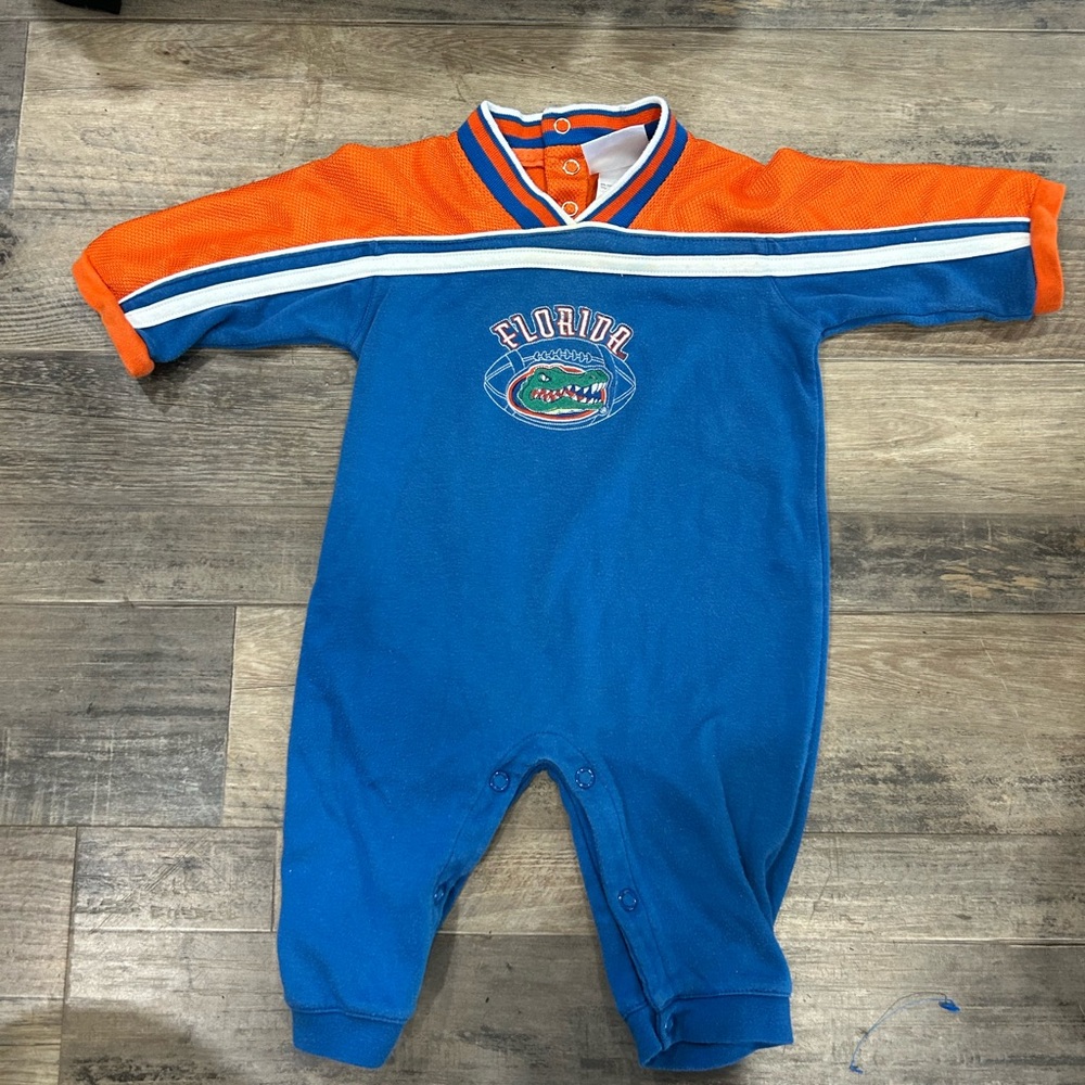 Florida Gators Kids One Piece Footie - Blue and Orange